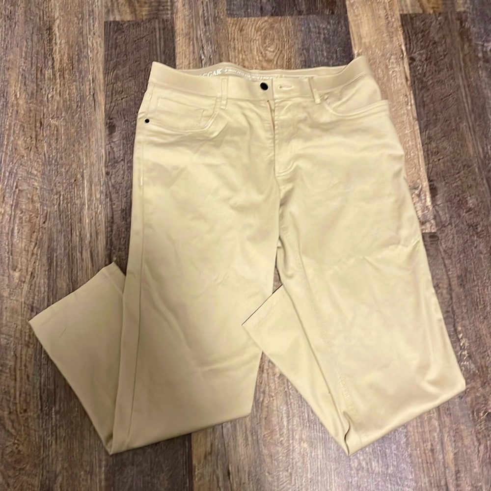 MENS HAGGAR STRAIGHT FIT KHAKI PANT 34x30